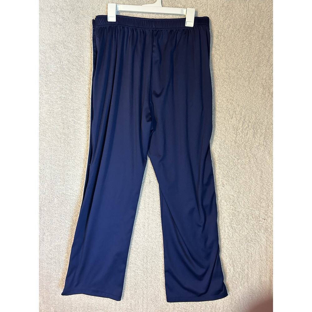 Deyeek Mens Blue/white Tear Away Basketball Warm Up Split Side Snap Large - Picture 3 of 4